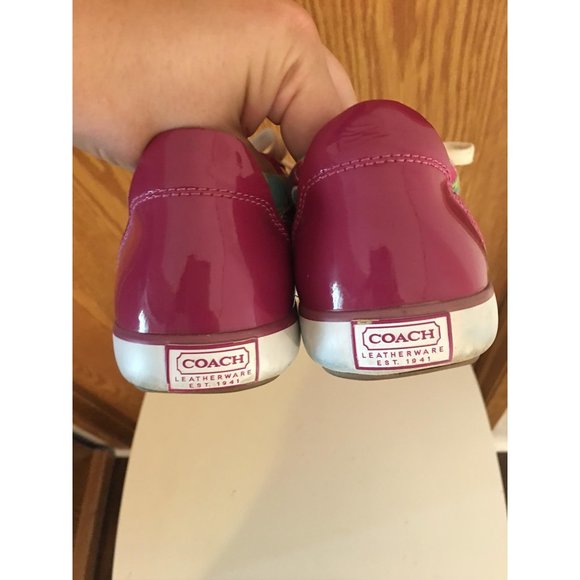 Coach Barrett poppy sneaker size 7 - Picture 2 of 7